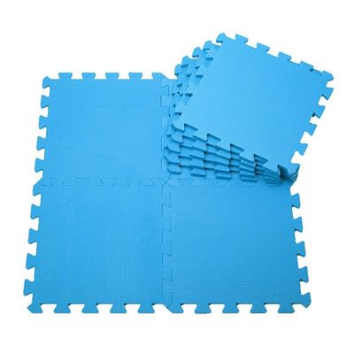 ALGFree Interlocking Floors Tiles, Soft Foam Play Mats with Border Waterproof Non-Slip Interlocking Floors Durable Gym, 6 Colors, 30x30x1cm (Color : Blue, Size : 30x30x1cm (12 Tiles))