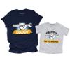 TEEAMORE Daddy's Little Helper Shirt Matching Father and Sons Mechanic Graphic Toddler T-Shirts Navy view 1