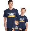 TEEAMORE Daddy's Little Helper Shirt Matching Father and Sons Mechanic Graphic Toddler T-Shirts Navy view 2