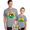 Papa's Little Helper Shirt Matching Daddy and Son Farmer Graphic Toddler T-Shirt Gift Athletic Heather view 2