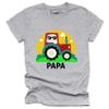 Papa's Little Helper Shirt Matching Daddy and Son Farmer Graphic Toddler T-Shirt Gift Athletic Heather view 3