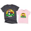 Papa's Little Helper Shirt Matching Daddy and Son Farmer Graphic Toddler T-Shirt Gift Pink view 1