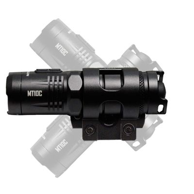 Nitecore MT10C 920 Lumen ARC Rail Tactical Helmet Light, Rechargeable and Rotary with Red Light