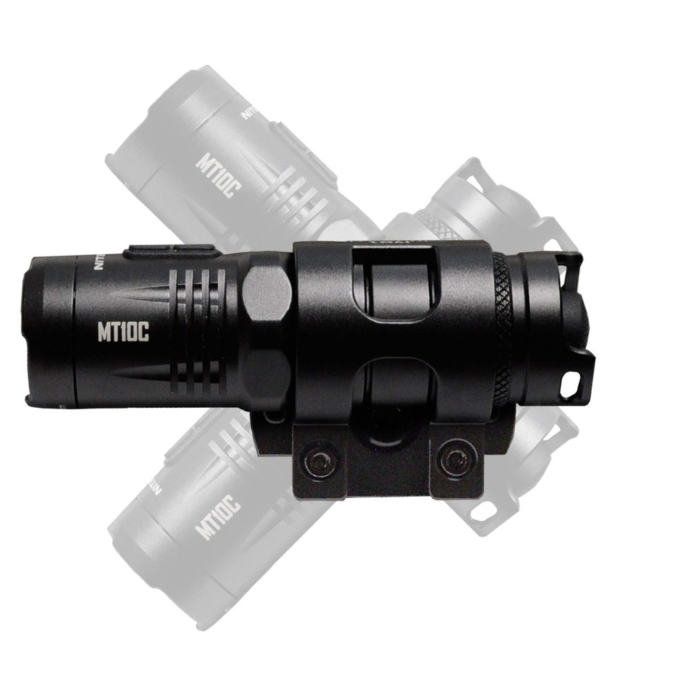 Nitecore MT10C 920 Lumen ARC Rail Tactical Helmet Light, Rechargeable and Rotary with Red Light