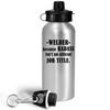 Art by Chelsydale Funny Gifts for Welder Water Bottle Tumbler Reusable Portable Drinkware - Lit Operator Tradesperson Welding Vocation Men Husband Dad Son - Appreciation Idea Cute Gag - Badass Job view 2