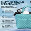 Kami-So Ice Skate Tote Bag | Figure Skate Storage Bag with Side Compartments & Carry Handle | Ice Skates Womens Fit for Practice Essentials | Ideal for Skating Accessories & Gifts | Cloud Nine view 2