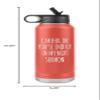 Preacher Gift Careful or You'll End Up in My Sermon Funny Minister Pastor Missionary Insulated Water Bottle 32oz BPA Free view 2