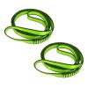 FOSER 18mm Nylon Climbing Sling Runner, 23KN Nylon Rope,Apply to Rock Climbing, Mountaineering, Hiking, Downhill, Emergency Equipment, etc (Green(2pcs), 120cm/48inch) view 1