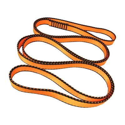 FOSER 18mm Nylon Climbing Sling Runner, 23KN Nylon Rope,Apply to Rock Climbing, Mountaineering, Hiking, Downhill, Emergency Equipment, etc (Orange(1pcs), 60cm/24inch)