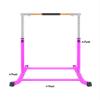 Athletic Bar Expandable Gymnastics Kip Bar Horizontal Bar Professional Junior Gymnastic Training High Bar Asymmetric Bar 13 Level Height Adjustable 3 to 5 FT Indoor Outdoor Use HD Curved Legs (Purple) view 2