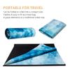 SNAKUGA Travel Yoga Mat, Non Slip Exercise Suede Mat with Carry Bag, All-Purpose Fitness Mat with High Density Anti-Tear Surface for Women, Ideal for Pilates Workout (72'' x 24'' x 1.5mm Thick) view 4