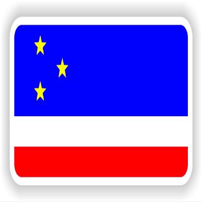 1x Gagauzia Flag Vinyl Waterproof Sticker - 15cm / 5.9inches