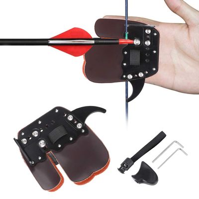 Archery Finger Tab, Professional Thumb Guard for Archers, Hunters, Beginners in Practice and Tournaments