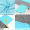 FENRONG Sand Free Beach Blanket, Large Persons Beach Mat,Outdoor Picnic Mat, Camping, Hiking and Music Festivals Lightweight Quick Drying Heat Resistant,Dark Blue 210 200cm view 4