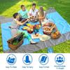 FENRONG Beach Mat,Outdoor Picnic Lightweight,Quick Drying Heat ResistantSandfree Beach Blanket Large Sandless Beach Mat Waterproof Pocket Picnic Blanket,White,213x275cm view 2