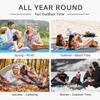 FENRONG Beach Mat,Outdoor Picnic Lightweight,Quick Drying Heat ResistantSandfree Beach Blanket Large Sandless Beach Mat Waterproof Pocket Picnic Blanket,White,213x275cm view 4