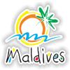 1x Maldives Logo Flag Vinyl Waterproof Sticker - 25cm / 9.8inches view 1