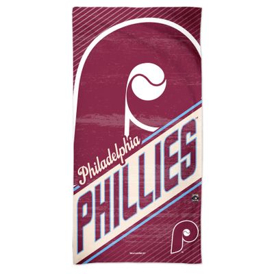 MLB Philadelphia Phillies Philadelphia Phillies Cooperstown Spectra Beach Towel 30" x 60", Multi Color, na