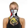 YAYOUREL Halloween Scary Skull Mask Halloween Masks for Adults Skeleton Bandana Neck Gaiter Face Mask Covering Ear Loop Hole Triangle Bandanas for Men Women UV Face Scarf Mask Cover Fishing view 1