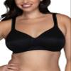Vanity Fair Women's Body Shine Full Coverage T-Shirt Bra, Wirefree-Black Jacquard, 36C view 1