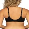 Vanity Fair Women's Body Shine Full Coverage T-Shirt Bra, Wirefree-Black Jacquard, 36C view 4