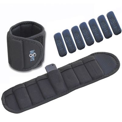 W8FIT Adjustable Wearable Wrist Arm Weights for Walking, Fitness, and Physical Therapy (3 LBS SET 1.5 LBS each) MEDIUM