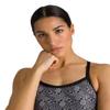 ARENA Kikko Womens Chlorine Resistant Athletic One Piece Swimsuit, Bathing Suit for Lap Swimming, Swim Competition & Water Sports-Black view 2