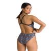 ARENA Kikko Womens Chlorine Resistant Athletic One Piece Swimsuit, Bathing Suit for Lap Swimming, Swim Competition & Water Sports-Black view 3