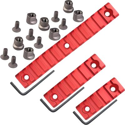 Gotical Pack of 3 Keymod Rail Section 5-Slot, 7-Slot and 13-Slot Keymod Rail Durable Lightweight KeyMod Picatinny Rail Mount Aluminum Handguard with Screws Locking Nuts Allen Wrench
