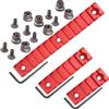 Gotical Pack of 3 Keymod Rail Section 5-Slot, 7-Slot and 13-Slot Keymod Rail Durable Lightweight KeyMod Picatinny Rail Mount Aluminum Handguard with Screws Locking Nuts Allen Wrench view 1