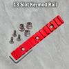 Gotical Pack of 3 Keymod Rail Section 5-Slot, 7-Slot and 13-Slot Keymod Rail Durable Lightweight KeyMod Picatinny Rail Mount Aluminum Handguard with Screws Locking Nuts Allen Wrench view 2