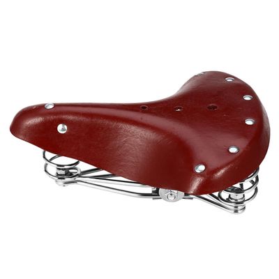 Leather Bike Seat Leather Bicycle Saddle Vintage Bike Saddle Retro Cycling Universal