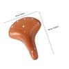 Leather Bike Seat Leather Bicycle Saddle Vintage Bike Saddle Retro Cycling Universal view 2
