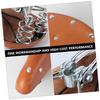 Leather Bike Seat Leather Bicycle Saddle Vintage Bike Saddle Retro Cycling Universal view 3