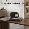 WANLIAN Clear Hat Display Case,Self-Assembly Acrylic Baseball Cap Holder Stand with Stainless Steel Risers, Perfect for Sports Caps & Mini Helmets (Assembly Required) view 3