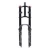 VXXV Snow/Beach Bike Suspension Fork 20 Inch, Double Shoulder AIR System 1-1/8" for 20 X 4.0 Bicycle Wheels (Color : Black) view 1
