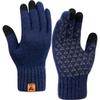 Vgogfly Winter Knit Gloves Warm Full Fingers Men Women with Upgraded Touch Screen - Anti-Slip Glove Fleece Lined view 1