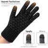 Vgogfly Winter Knit Gloves Warm Full Fingers Men Women with Upgraded Touch Screen - Anti-Slip Glove Fleece Lined view 3