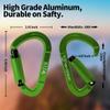 FVW 3 Pack Heavy Duty Climbing Carabiners,25KN UIAA Certified Auto Locking Rock Climbing Carabiners Clips for Hammocks, Swing, Locking Dog Leash and Harness, Camping, Hiking & Utility (Green) view 2