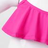 ACSUSS Kids Girls Spaghetti Shoulder Straps Swim Top Bra Quick Dry Soft Bikini Rash Guard Beach wear UPF50+ Rose_Red 3 view 4