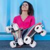 2pcs Wear-resistant Roller Skates High-performance Pu Wheels and Bearings for Outdoor Skating Streets and Sidewalks view 3