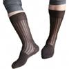 Goobester Men Tube Dress Sheer Formal Wear Stocking Suit Thin Transparent Business Socks 01 view 1