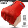 WYOX Hand Wraps Inner Gloves for Kickboxing, Hand Protection for Punching Bag Boxing Glove Liners, Muay Thai, Speed Bag Gloves, Wrist Wrap Training Gloves for Under Mitts & Elasticated view 2