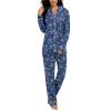 Tugege Pajamas Set Long Sleeve Sleepwear Womens Button Down Nightwear Pj Sets view 1