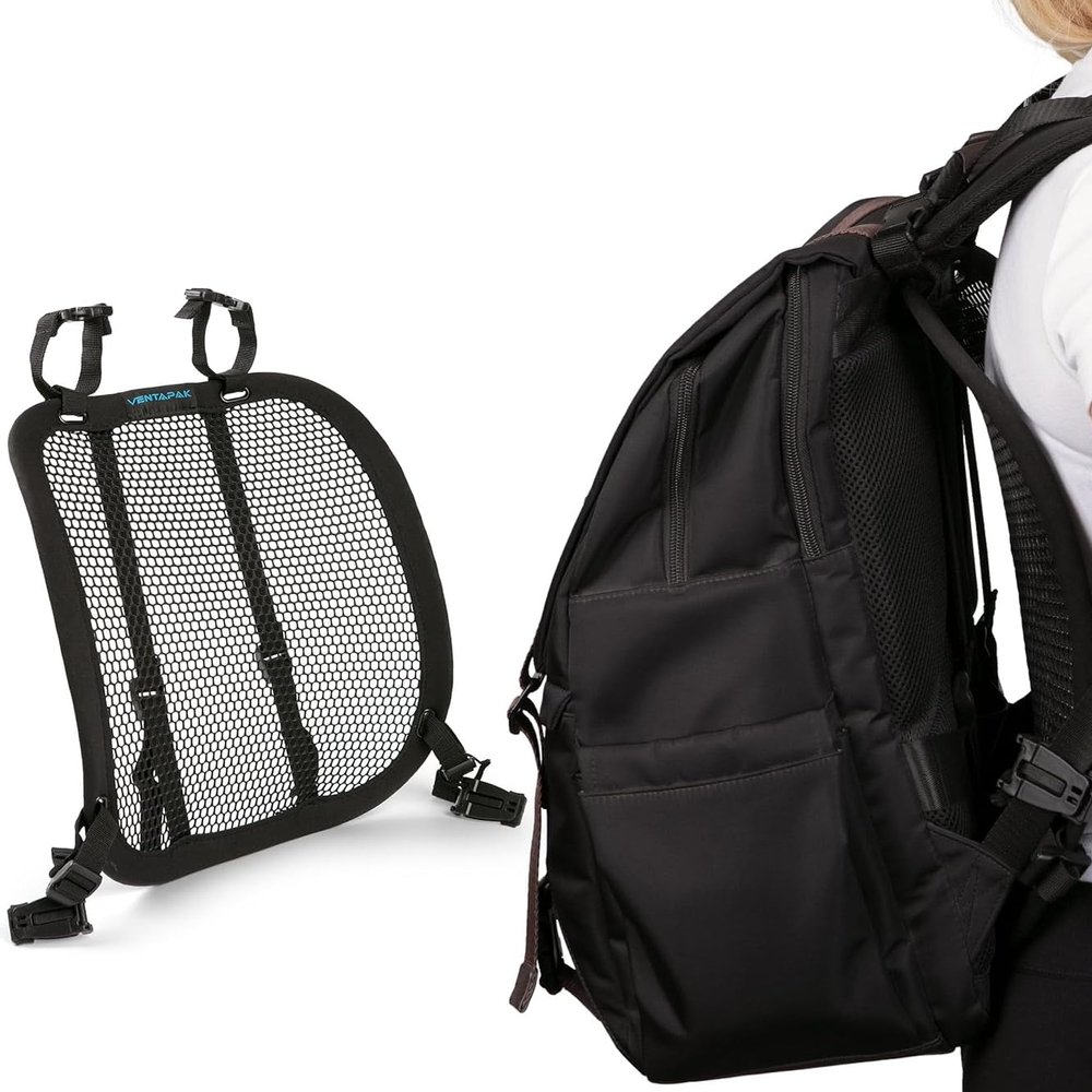 VentaPak Lightweight Ventilation Backpack Spacer - Frame for Hiking, Commuting & Biking Backpacks - Large Mesh Ventilation, Rucksack Frames for Improved Airflow Reduced Sweat