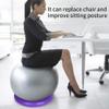 SZTLKHH Yoga Ball BaseFixed Ring Round PVC Anti Slip Stable, Fitness Ball for Home Gym, Office, Improves Back Pain, Posture & Balance, Exercise(1Pcs Grey) view 3