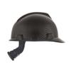MSA 10204777 Hydro Dip V-Gard Cap Style Safety Hard Hat With Fas-Trac III Ratchet Suspension | Polyethylene Shell, Self Adjusting Crown Straps - Standard Size in Sport Carbon view 3
