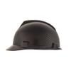 MSA 10204777 Hydro Dip V-Gard Cap Style Safety Hard Hat With Fas-Trac III Ratchet Suspension | Polyethylene Shell, Self Adjusting Crown Straps - Standard Size in Sport Carbon view 4