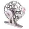 BESPORTBLE Fly Reels Fly Fishing Reel Large Arbor Aluminum Alloy Body Smooth Fly Reel (Right Hand Silver) view 1