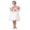 Flower Girls Wrap Shawl Wedding Bridesmaid Tippet Stole Christmas Party Dress Costume Shrug Capelet (Pink) view 2